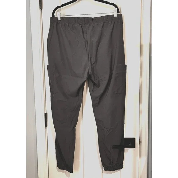 GT Performance Yoga Waistband Jogger Size XLP Petite Pewter Cargo Pants NWT - Picture 2 of 12